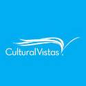 cultural vistas logo - blue and white