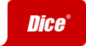 dice logo - red and white