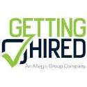 getting hired logo - green and black