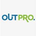 out professionals logo - green and blue
