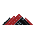wyoming school board association logo - black and red mountains