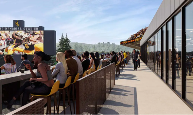 Schematic of West Stadium Renovation