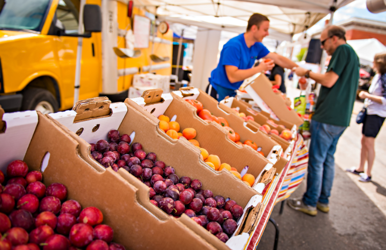 produce at the farmers market