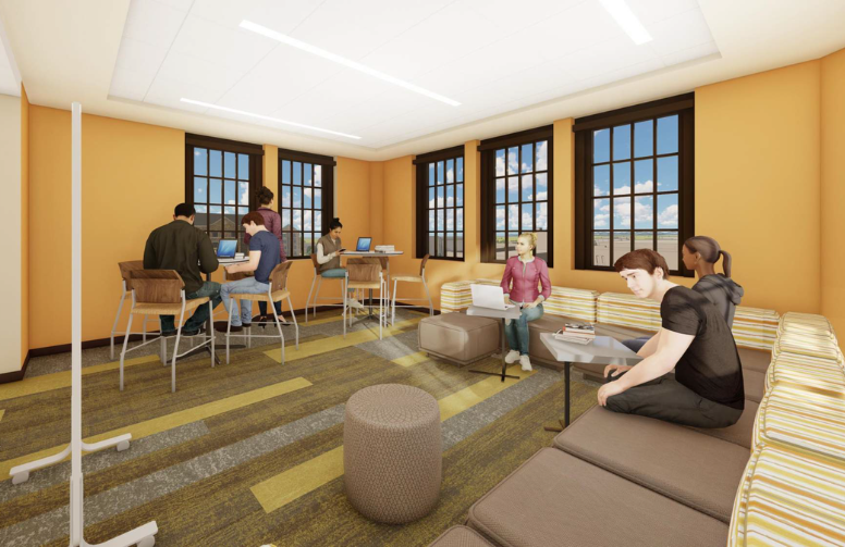 commual spaces rendering