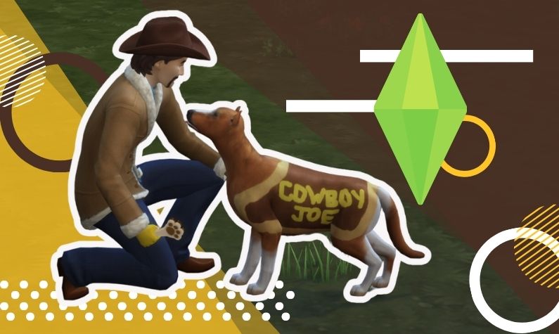 Cowboy Joe and Pistol Pete in the Sims 