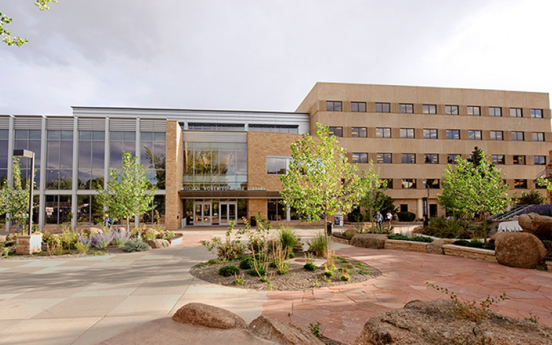 Outside shot of COE library