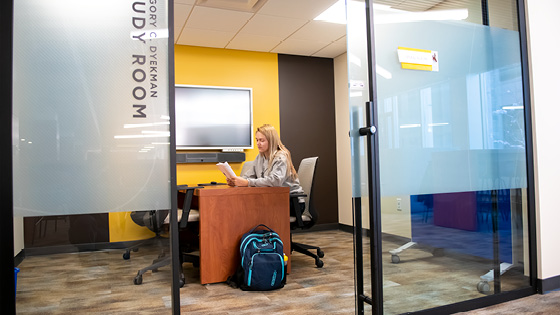 A College of Business study room