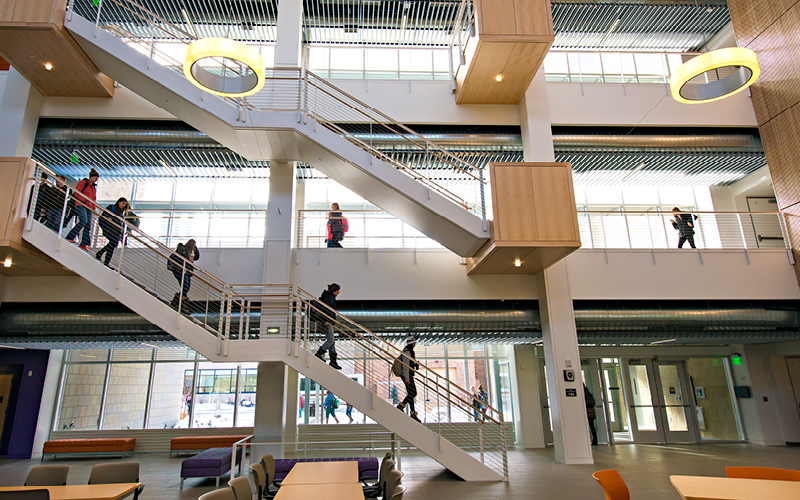 Inside the Enzi STEM building 