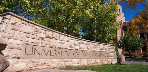 universoty of wyoming sign