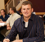 Student studying in the Wyoming Student Union