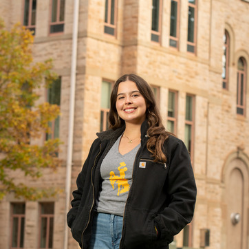 tour guide on campus