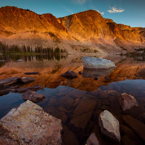 Medicine Bow Peak at sunrise