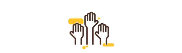 raised hands icon