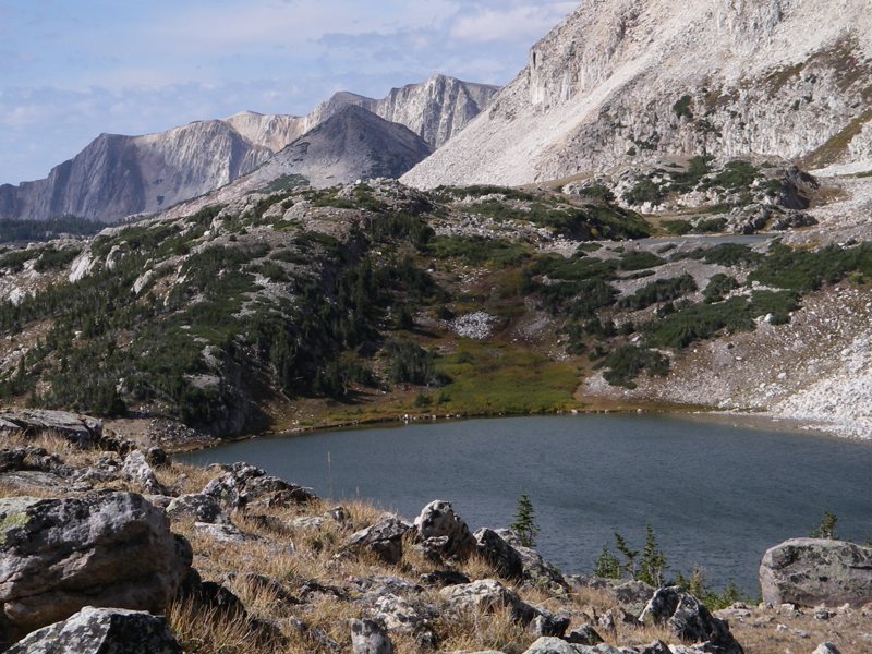 Snowy mountain range image