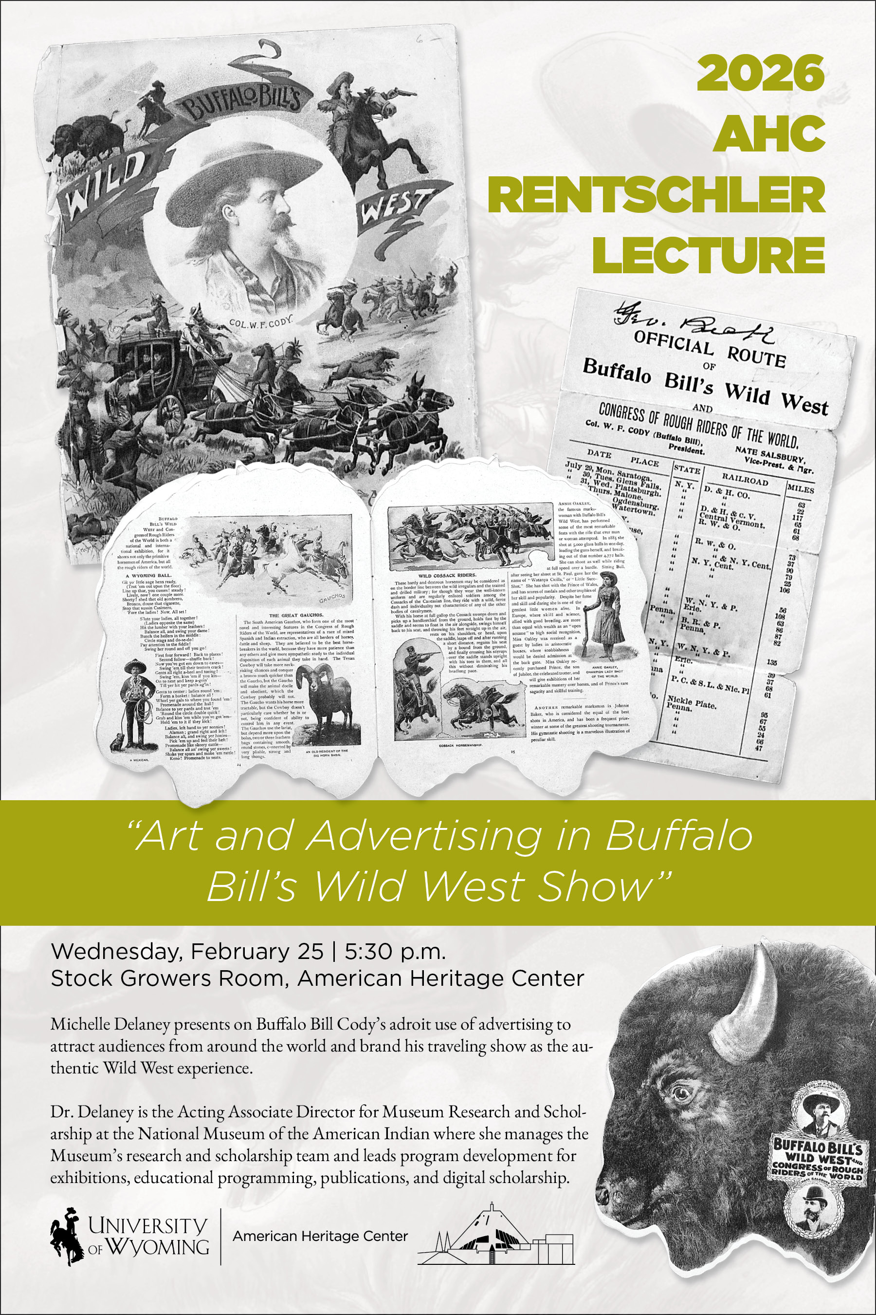 Poster for the 2026 Rentschler Lecutre