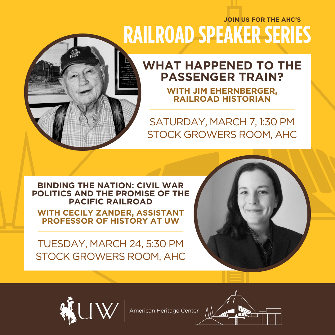 Graphic for the March 2026 Railroad Speaker Series