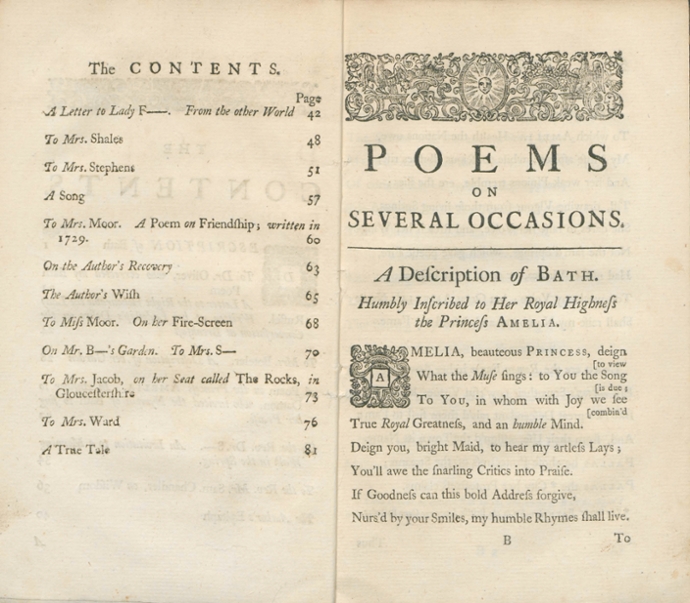 Poems on Several Occasions Title Page