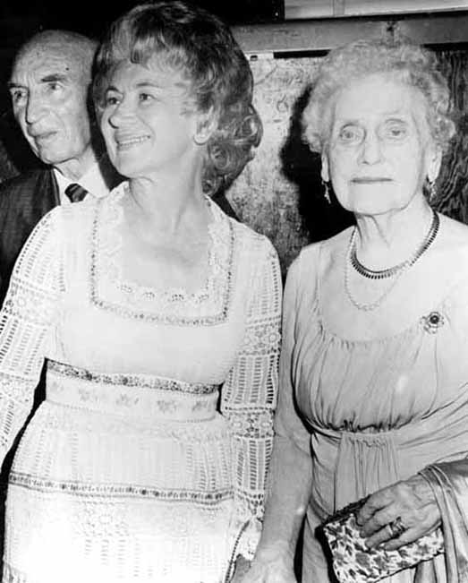 Milward Simpson, Thyra Thomson, and Nellie Tayloe Ross, 1972.