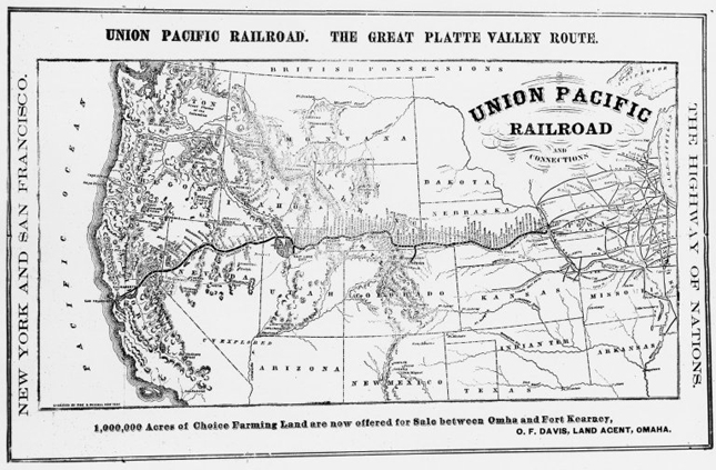 UP Railroad Map