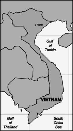 Map of Southeast Asia.