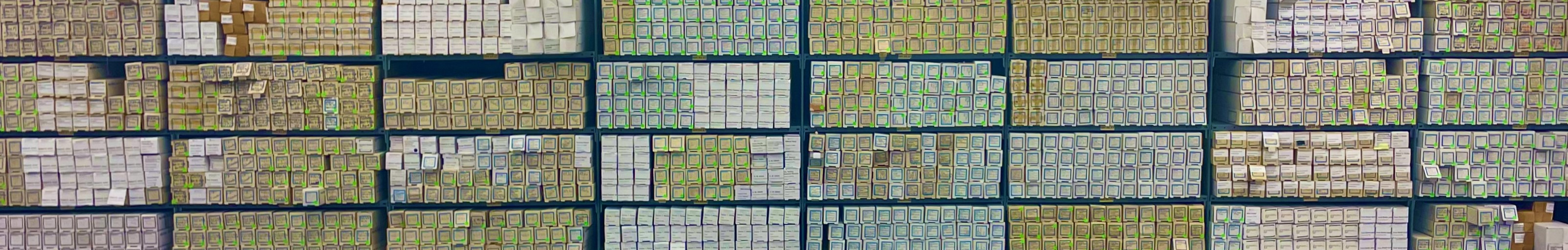 Rows of storage int eh Anaconda Collection