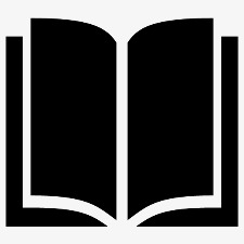 Silhouete of an open book