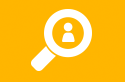 Icon showing a gold background with a white magnifier with an image of a stick person within it