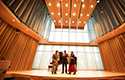 Students on-stage in the Buchanan Center for the Performing Arts