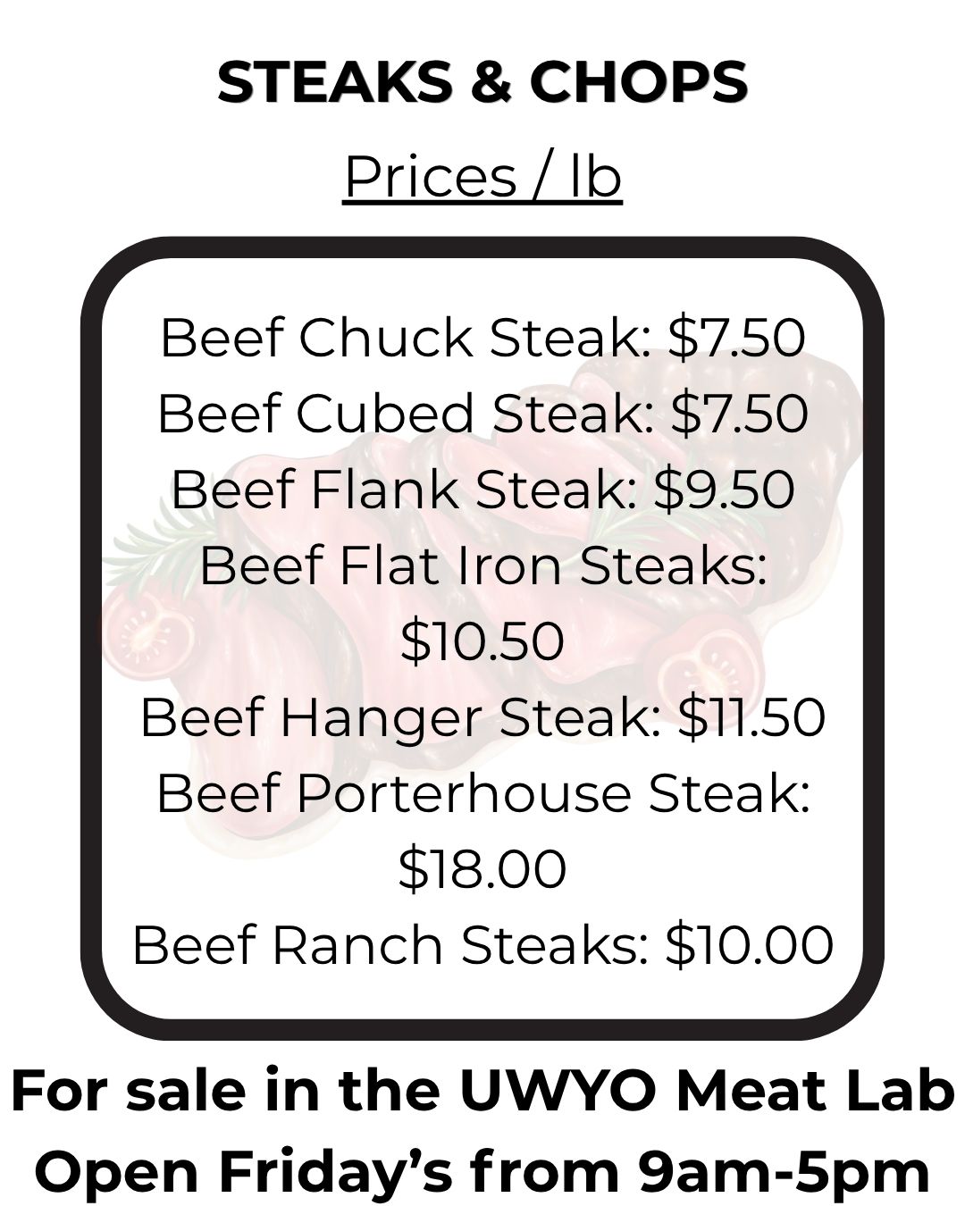 Steaks & Chops