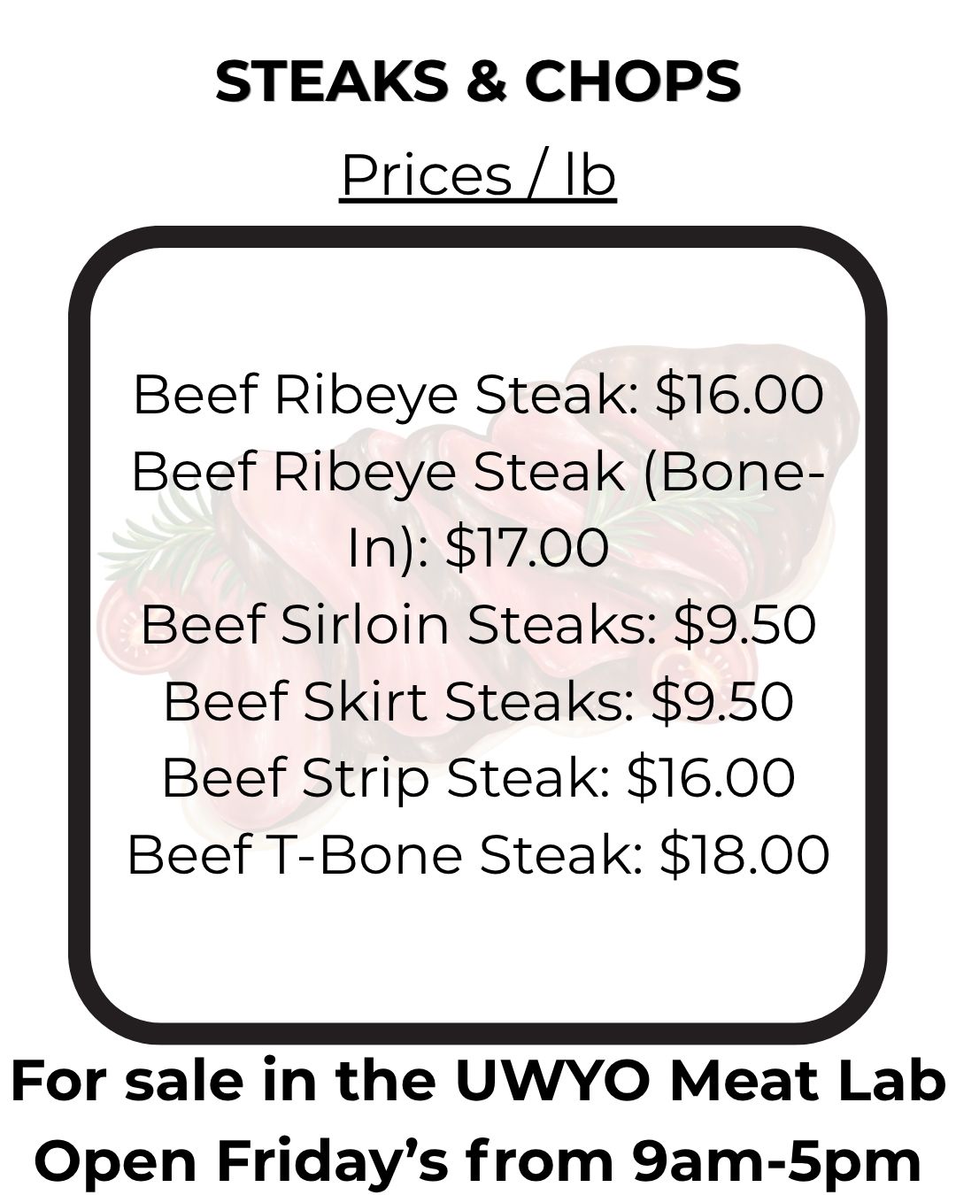Steaks & Chops