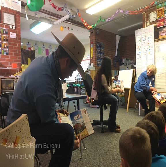 Jedidiah reading to a student