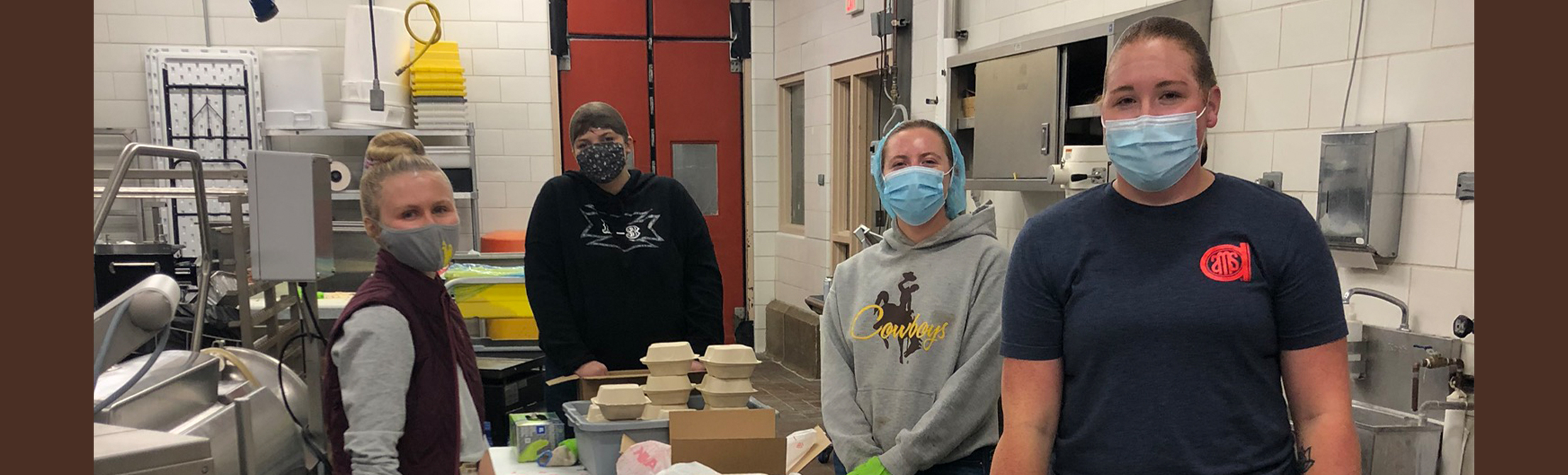 UW Food Science Club members prepare food for Takeout Night