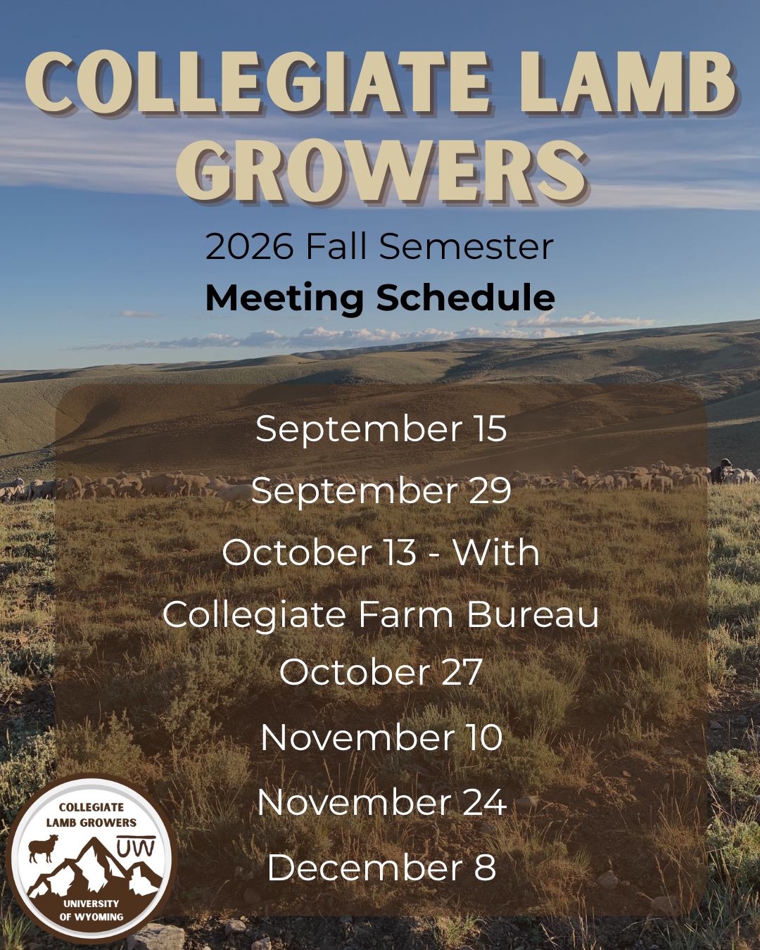 Lamb Growers Schedule