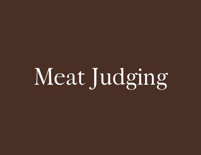 Meat Judging