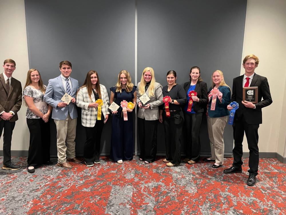 2021 Meat Judging team at the University of Wyoming