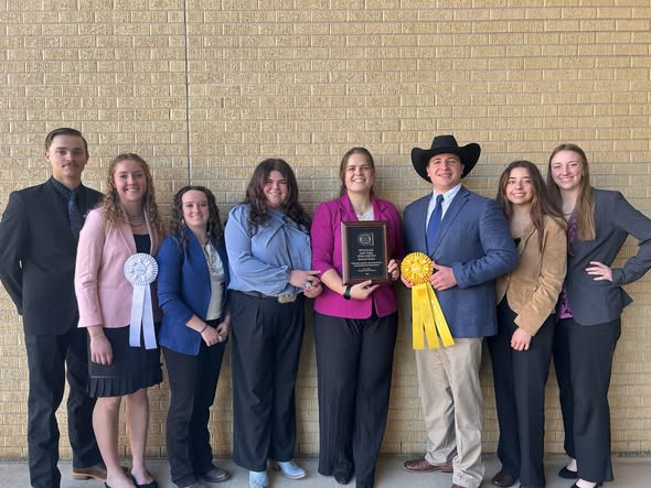 Meat judging team in cooler