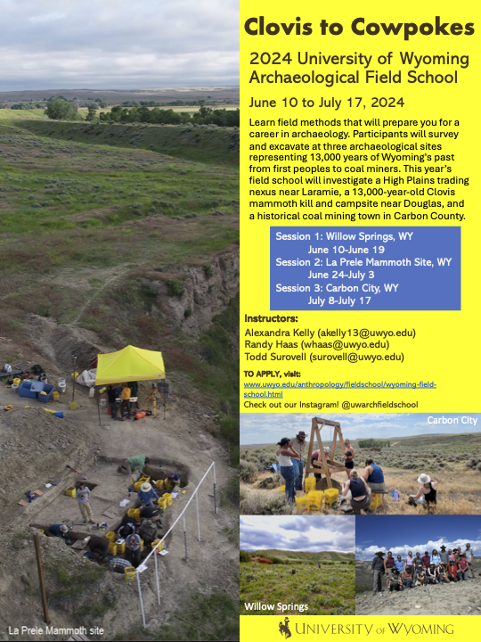 2024 Wyoming Field School Flyer