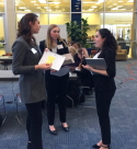 students talking during a model Arab league competition