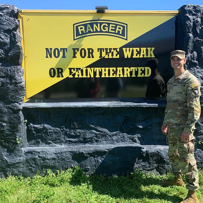 2nd LT Butts 2020 Ranger Graduation