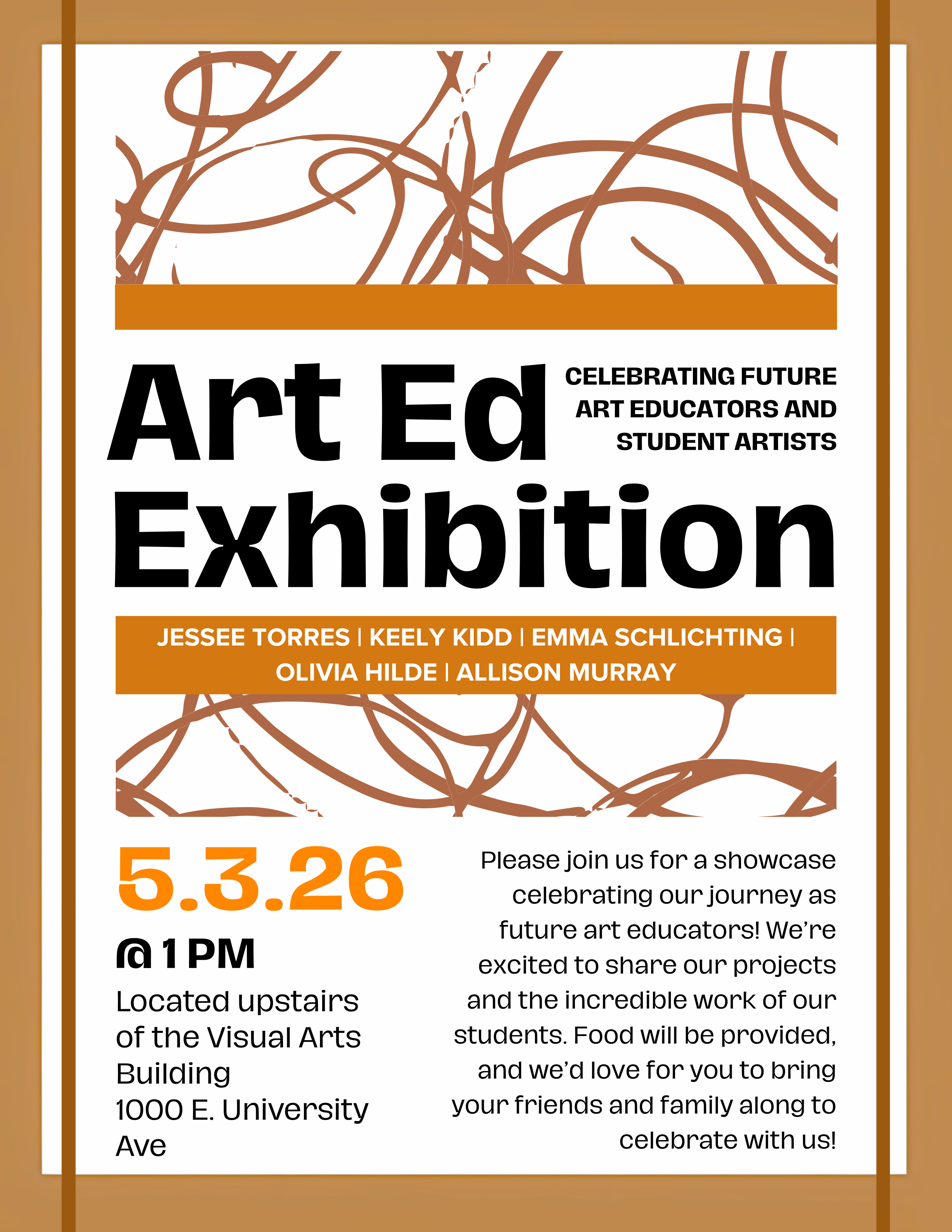 Art Education Exhibition Event Poster
