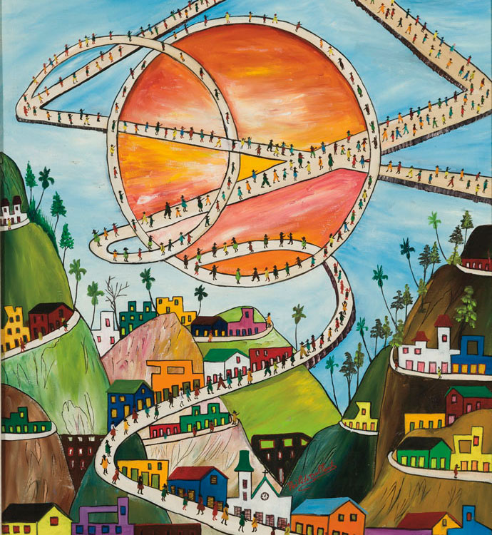 Préfète Duffaut (Haitian, b. 1923-2012)'s "Ville Imaginaire"
