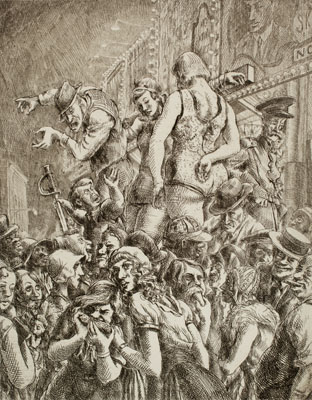 The Barker by Reginald Marsh 