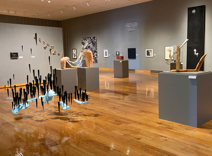 UW Juried Student exhibition 2020 installation view