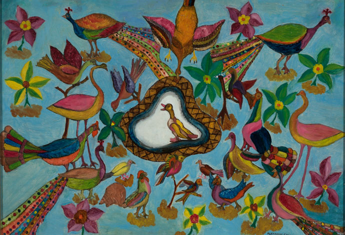 Alexandre Gregoire, (Haitian, 1922-2001) Birds, Not dated