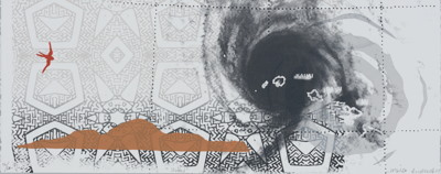 A screenprint by Andrade Maile
