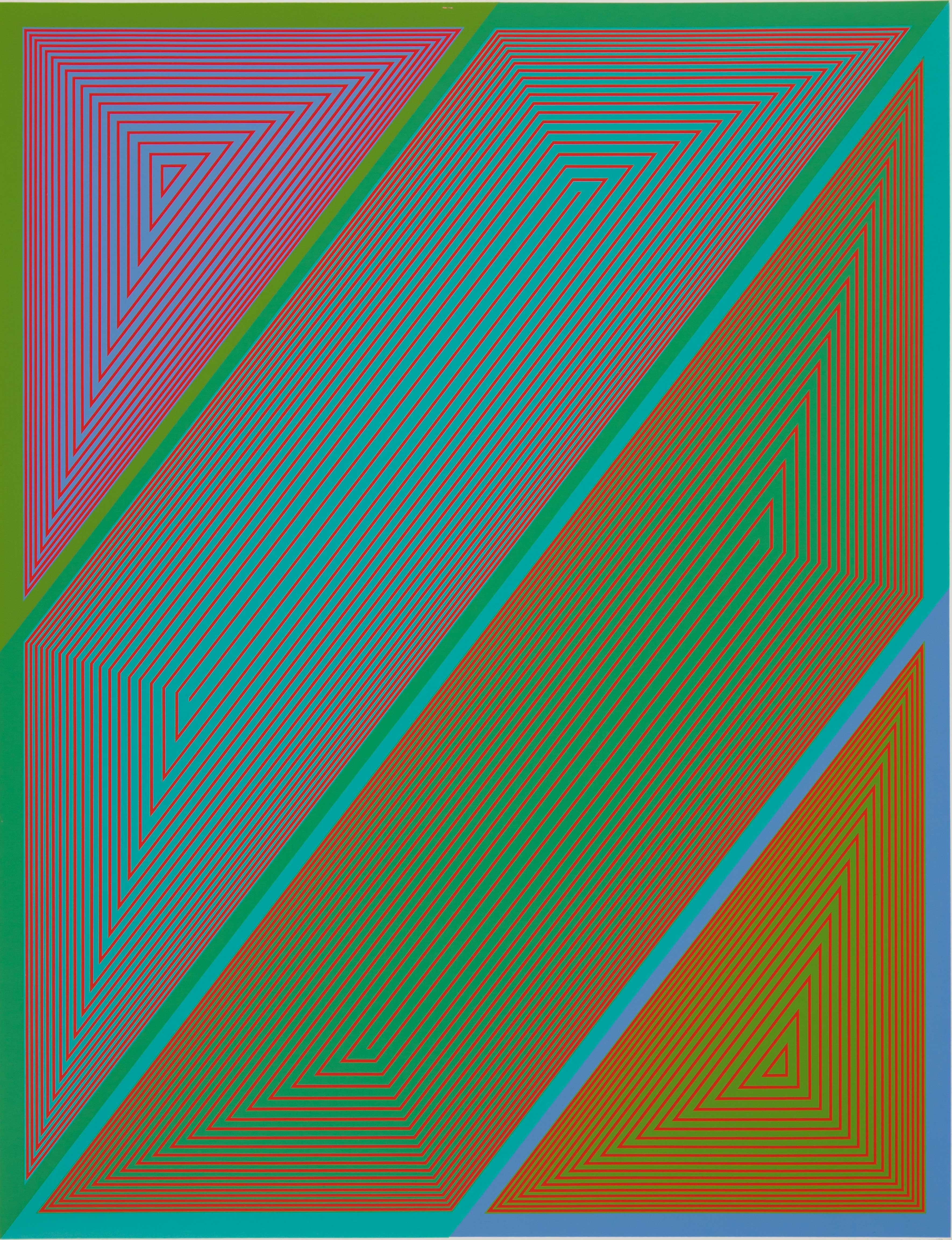 Richard Anuszkiewicz (American, 1930-2020), Plate 3 "Inward Eye," 1970, color serigraph on paper