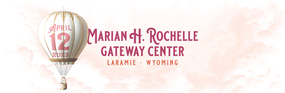 UWAM 2025 Gala graphic with a hot air balloon stating that the gala will take place on April 12, 2025 at the Marian H. Rochelle Gateway Center