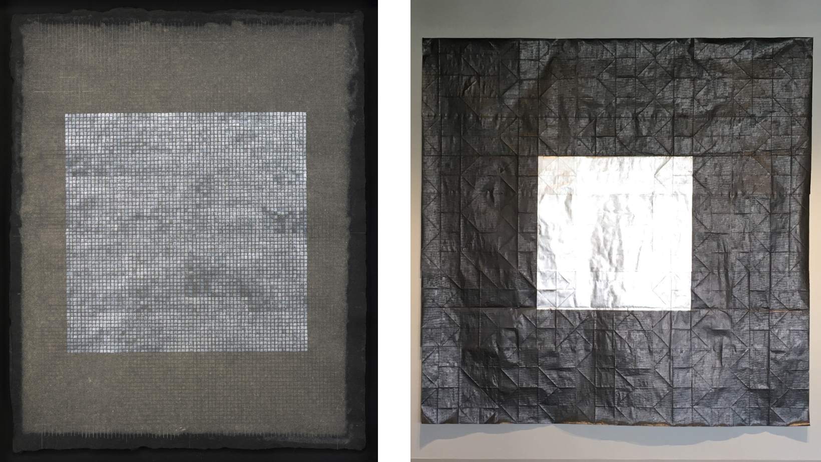 "untitled (dusk 1)" and "untitled 3 (From stars)" by Jenene Nagy