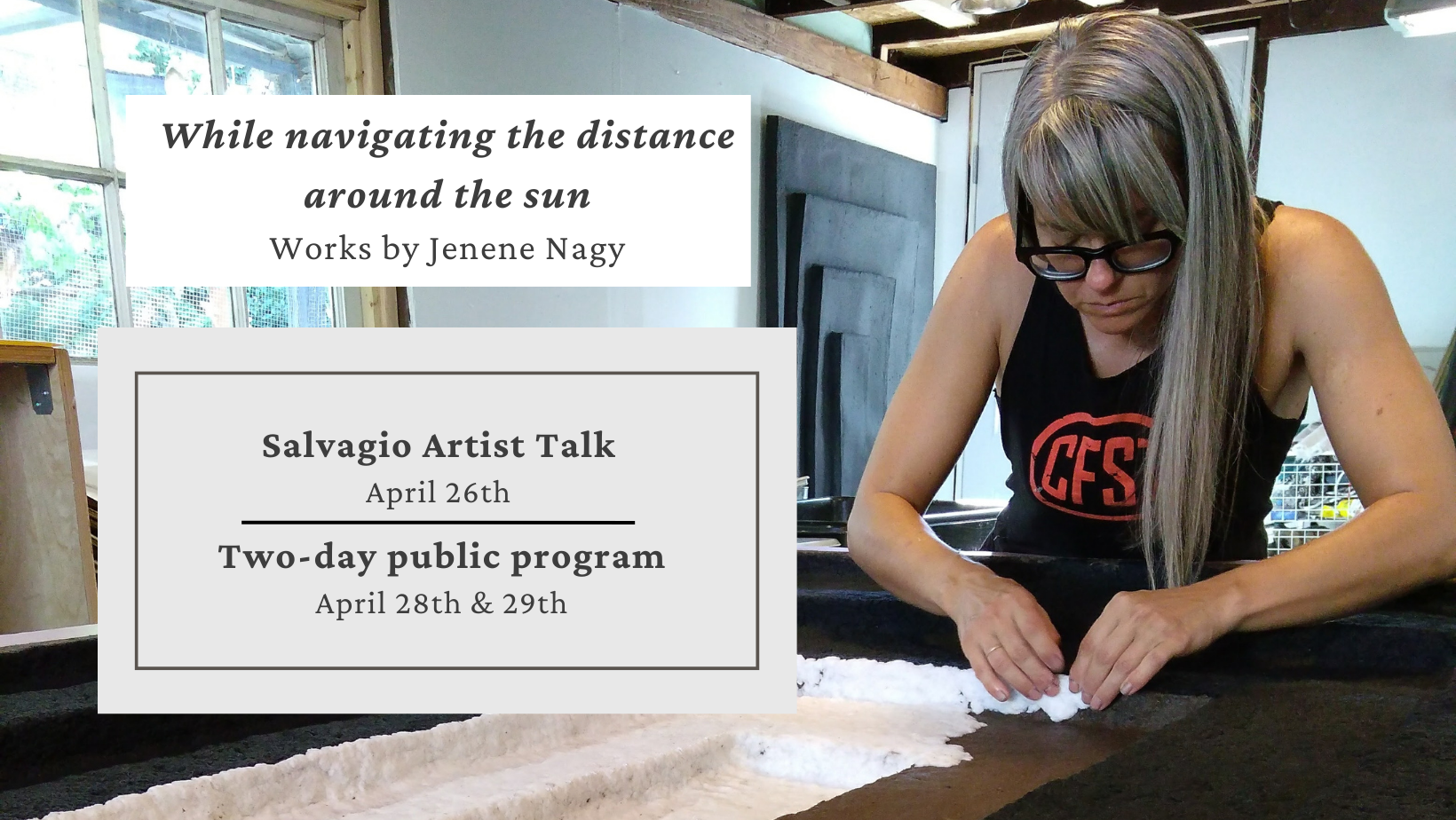 Janene Nagy, the artist behind “Navigating the Distance Around the Sun”