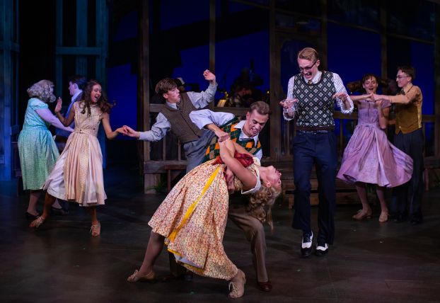 Students dancing at a past performance